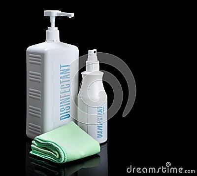 Disinfectant for prevention of viral infection Stock Photo