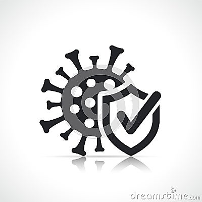 Disinfected or anti virus icon Vector Illustration