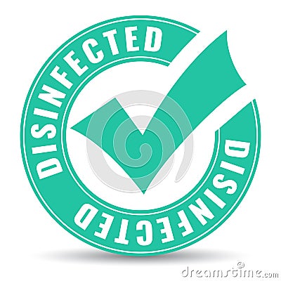 Disinfected area vector icon Vector Illustration