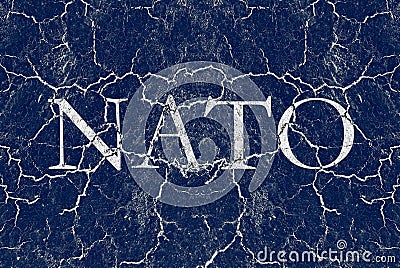 Disintegration, decline and breakdown of NATO Stock Photo