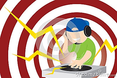 Disk Jockey Stock Photo