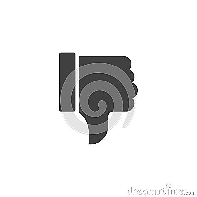 Dislike gesture vector icon Vector Illustration