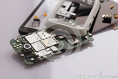 Dismantle smartphone Stock Photo