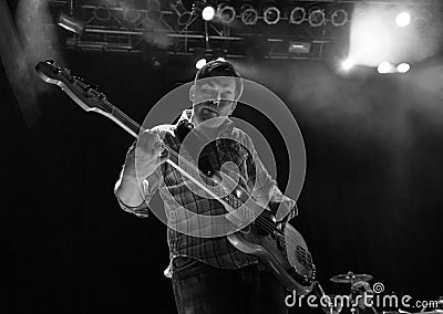 The Dismemberment Plan in concert at the 9:30 Club in Washington Editorial Stock Photo