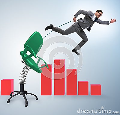 Dismissal and redundancy concept with businessman Stock Photo