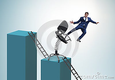 Dismissal and redundancy concept with businessman Stock Photo