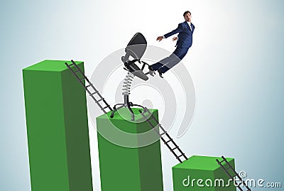 Dismissal and redundancy concept with businessman Stock Photo