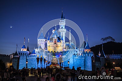 Disney castle Editorial Stock Photo