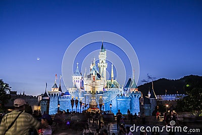 Disney castle Editorial Stock Photo