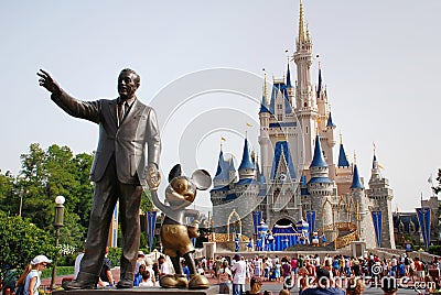 Disney Castle in magic kingdom Editorial Stock Photo