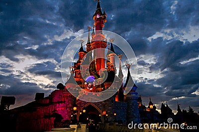 Disney castle Editorial Stock Photo