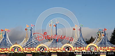 Disney Disneyland family rides fun towers Editorial Stock Photo