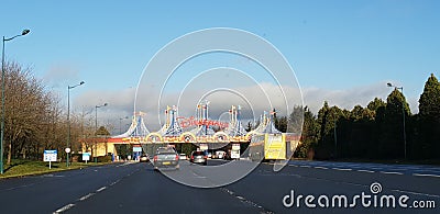 Disney Disneyland family rides fun towers gates entry Editorial Stock Photo