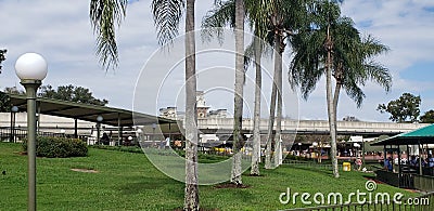 Disney Magic Kingdom Orlando Florida view from pier Editorial Stock Photo