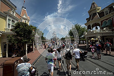 Disney main street Editorial Stock Photo