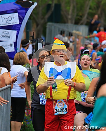 Disney Marathon running Editorial Stock Photo