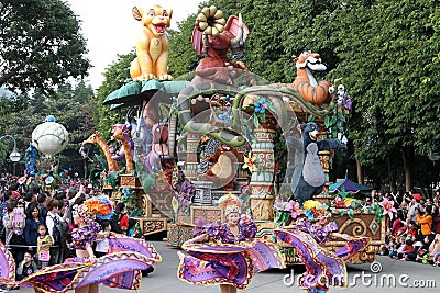 Disney parade Editorial Stock Photo