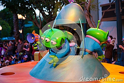 Disney Pixar Parade California Adventure Editorial Stock Photo