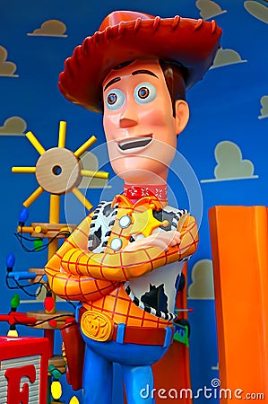 Disney pixar toy story character woody Editorial Stock Photo