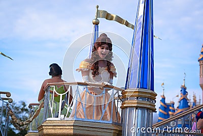 Disney Princess Parade at Magic Kingdom, February 2022 Editorial Stock Photo