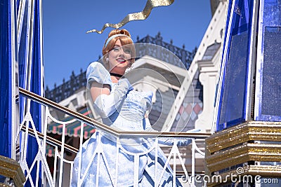 Disney Princess Parade at Magic Kingdom, February 2022 Editorial Stock Photo