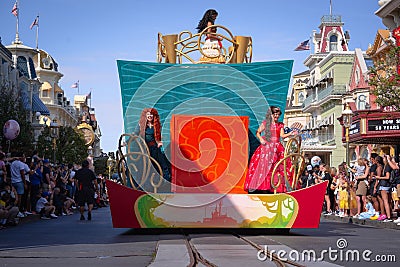 Disney Princess Parade at Magic Kingdom, February 2022 Editorial Stock Photo
