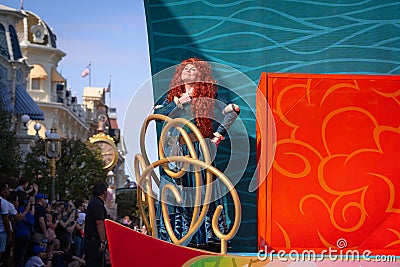 Disney Princess Parade at Magic Kingdom, February 2022 Editorial Stock Photo