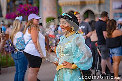 Disney Princess Parade at Magic Kingdom, February 2022 Editorial Stock Photo