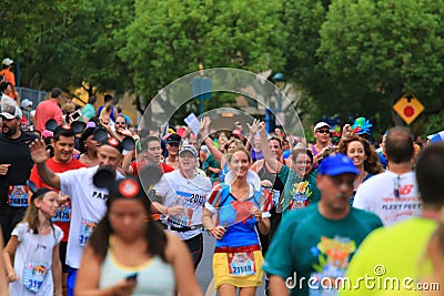 Disney running race Editorial Stock Photo
