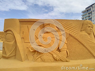 Disney Sand Magic Ostende Editorial Stock Photo