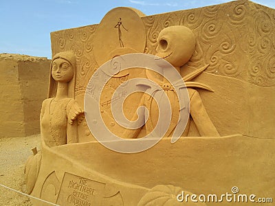 Disney Sand Magic Ostende Editorial Stock Photo