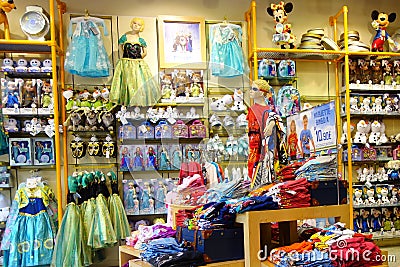 Disney Store Interior Shop Editorial Stock Photo