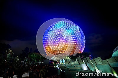 Disney World Epcot Center Spaceship Earth Editorial Stock Photo