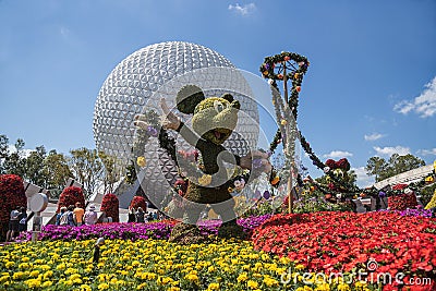 Disney World, Epcot Center theme park, Mickey Mouse Orlando. Editorial Stock Photo