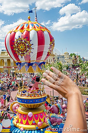 Disney world Magic Kingdom Parade Mickey and Minie Mouse Editorial Stock Photo