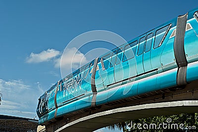 Disney World Monorail Editorial Stock Photo