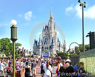 Disney World Princess Castle Editorial Stock Photo