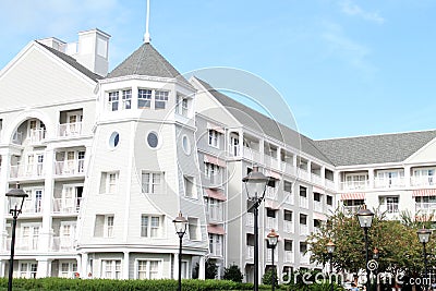 Disney Yacht Club Resort Hotel building in Florida Editorial Stock Photo