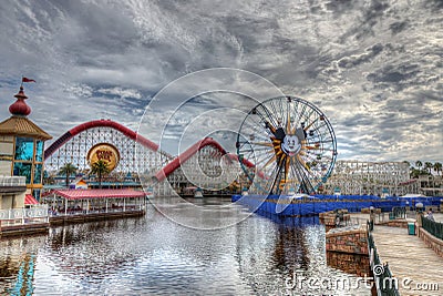 Disneyland Park Pixar Pier 2018 Editorial Stock Photo