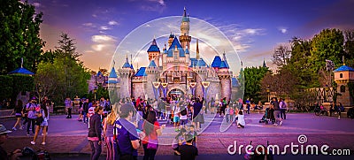 Disneyland Castle Editorial Stock Photo