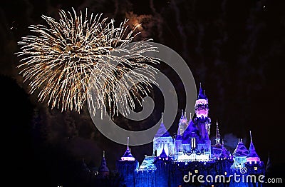 Disneyland Fireworks Editorial Stock Photo