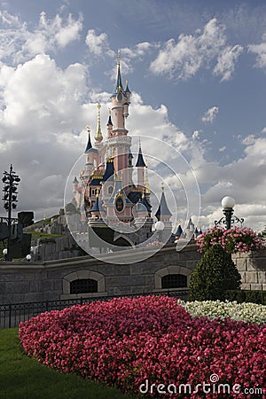 Disneyland Paris Castle Editorial Stock Photo