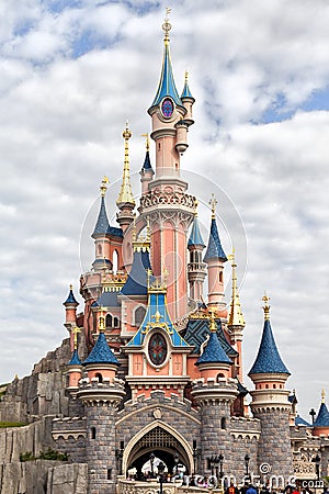 Disneyland Paris castle Editorial Stock Photo