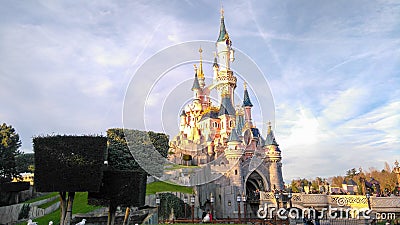 DISNEYLAND PARIS Princess Castle Editorial Stock Photo