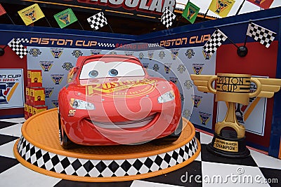 Disneyland Paris Rayo McQueen Editorial Stock Photo