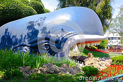 Disneyland Storybook Fantasyland Monstro the Whale Editorial Stock Photo