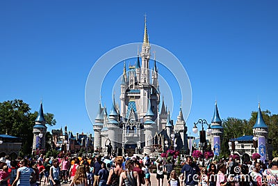 Disneyworld Magic Kingdom Castle Editorial Stock Photo