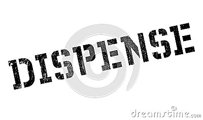 Dispense rubber stamp Stock Photo