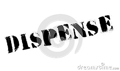 Dispense rubber stamp Stock Photo