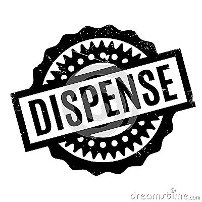 Dispense rubber stamp Stock Photo